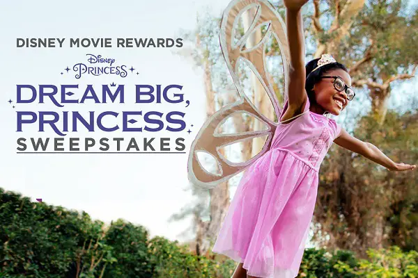 Disney Movie Rewards Dream Big Princess Sweepstakes