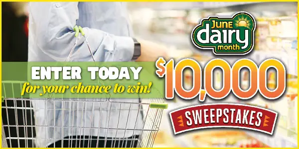 Easy Home Meals June Dairy Month Sweepstakes: Win Free Grocery Gift Cards (19 Winners)