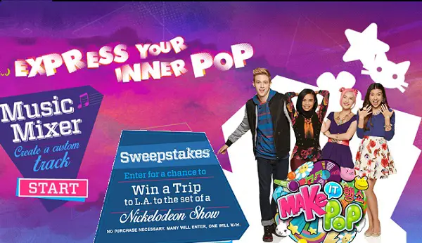 Express Your Inner Pop Sweepstakes: Win Trip for 4 to Los Angeles