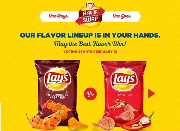 Lay’s Flavor Swap Sweepstakes: Win $250000 Cash and Thousands of Daily Prizes