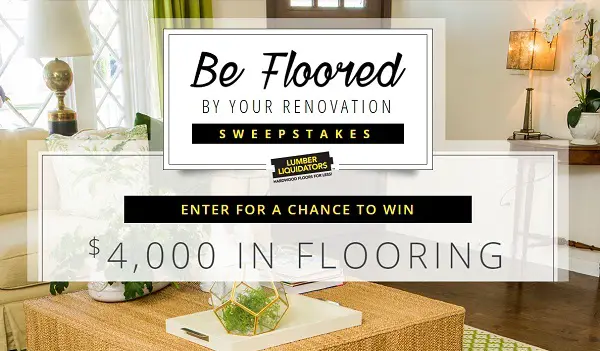 HGTV Be Floored By Your Renovation Sweepstakes