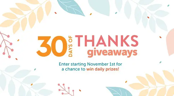 HGTV 30 Days of Thanks Giveaway