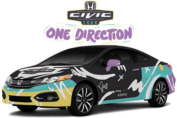 Win One Direction's 2015 Customized Honda Civic Coupe EX-L