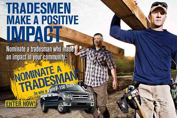 Irwin Nominate A Tradesman Contest