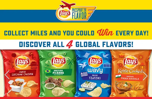 Lays.com Passport to Flavor Sweepstakes
