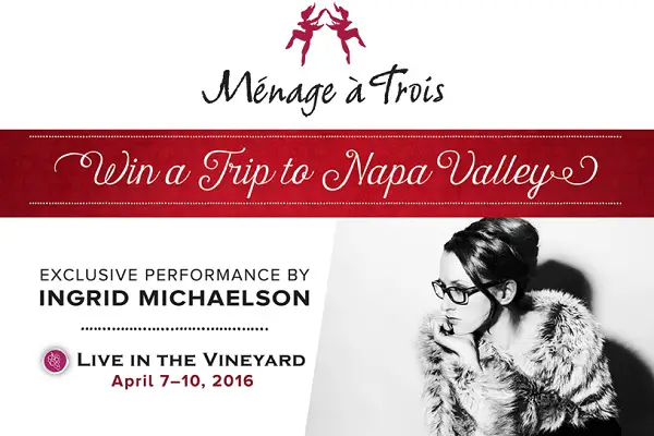 2016 Spring Live in the Vineyard Sweepstakes