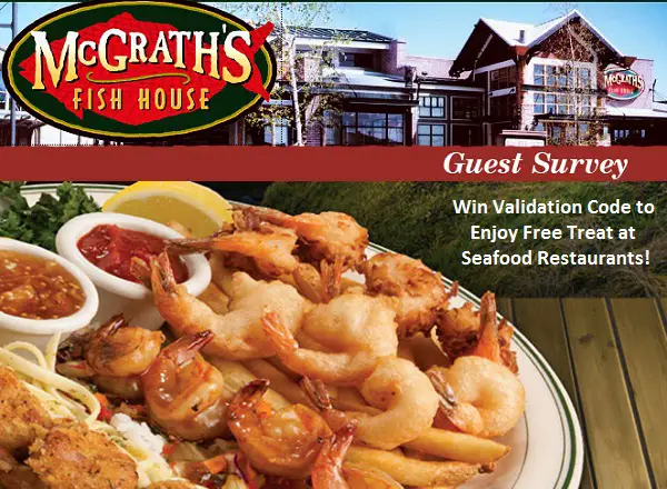Get Coupon For Taking McGrath’s Fish House Survey