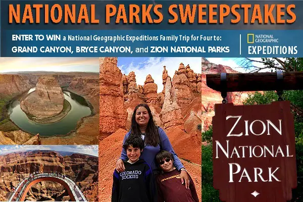 National Geographic National Parks Sweepstakes