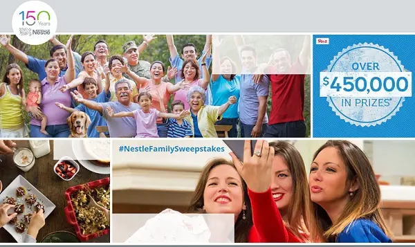 Nestle Family Sweepstakes: Win Trip and Daily Prizes