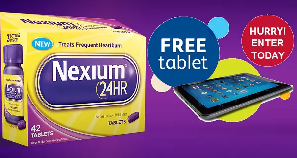 Nexium 24hr “Win A Tablet” Sweepstakes