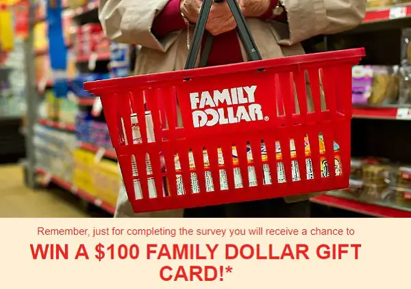 Give Family Dollar Feedback in Survey at Ratefd.com