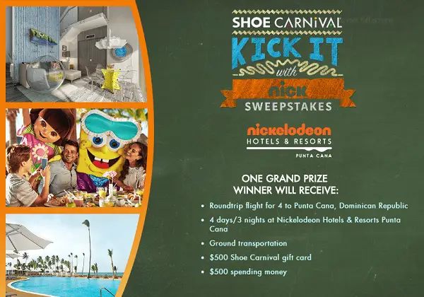 Shoe Carnival’s Kick It With Nick Sweepstakes