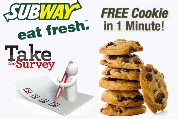Tell Subway Feedback In 1 Minute Survey and Get a Free Cookie
