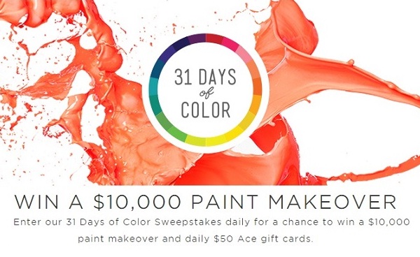 The Paint Studio 31 Days of Color Sweepstakes