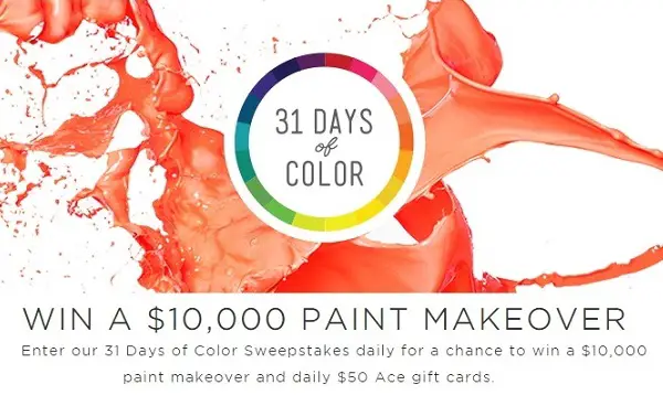 The Paint Studio 31 Days of Color Sweepstakes