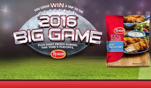 Tyson Big Game Sweepstakes