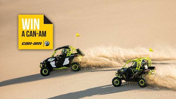 Win a Can‐Am vehicle of your choice in Sweepstakes