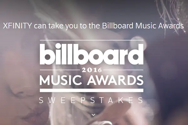XFINITY 2016 Billboard Music Awards Sweepstakes