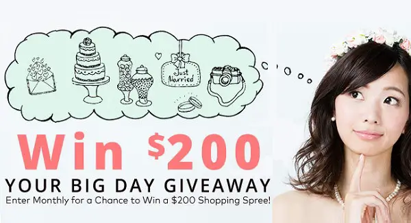 Your Big Day Giveaway: Win $200 OTC Gif Card Every Month