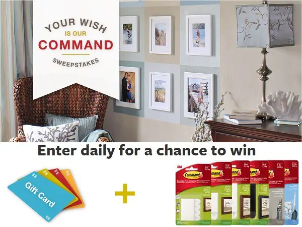 Win $50 Visa Gift Card and a Command Brand gift pack