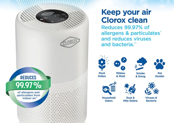 Win Clorox Home Appliances Medium Room True HEPA Air Purifier Sweepstakes