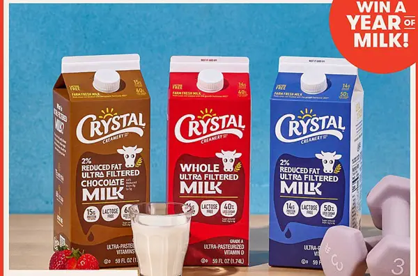 Win Crystal Creamery® Ultra-Filtered Milk: The A.M. MVP Sweepstakes
