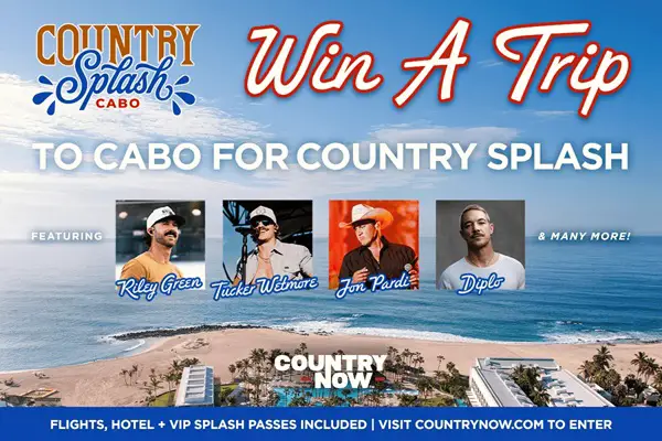 Win A Country Splash x Country Now Flyaway Sweepstakes