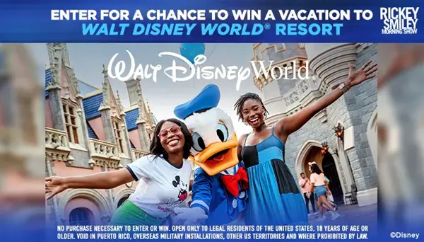 Win Rickey Smiley Morning Show: Disney Dreamers Sweepstakes