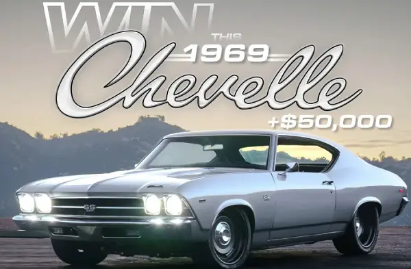 Restomods Free Car Giveaway: Win 1969 Chevelle + $50000 cash!