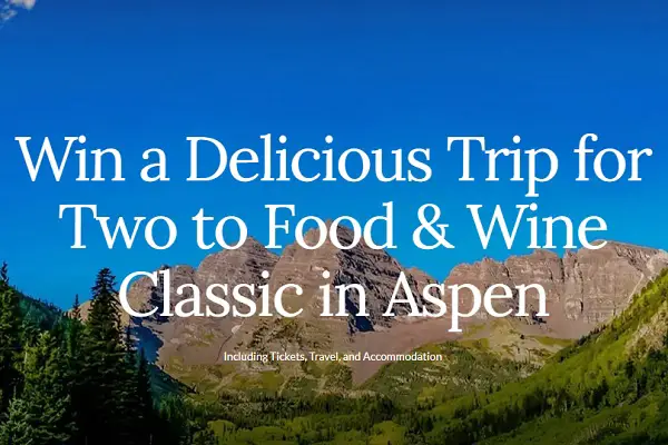 Win a Trip to the Food & Wine Classic in Aspen!