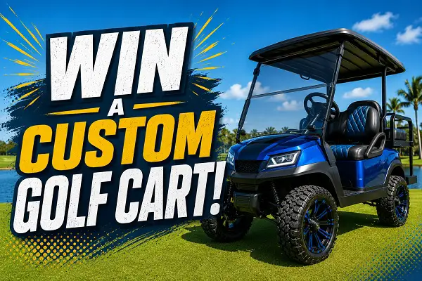 Win a Custom White Claw Golf Cart!
