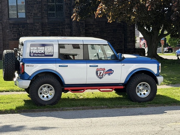 17FOR17 Tour Sweepstakes – Win a Customized Buffalo Bills Ford Bronco!