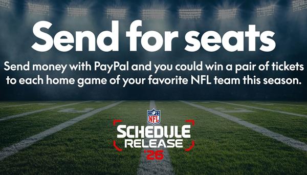 Win The PayPal Send for Seats Sweepstakes
