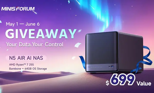 Win MINISFORUM N5 Air Giveaway