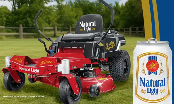 Win The Natural Light Zero Turn Mower Sweepstakes