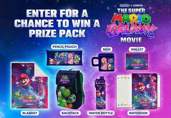 Win The Super Mario Galaxy Movie Sweepstakes