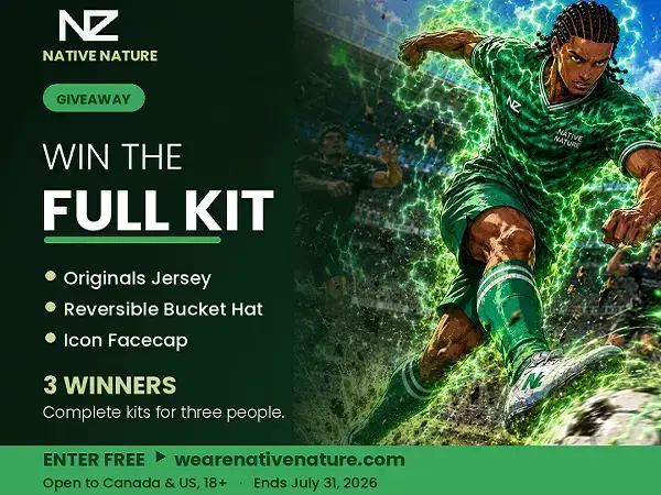 Win 1 of 3 Native Nature Becoverse Clothing Kit!