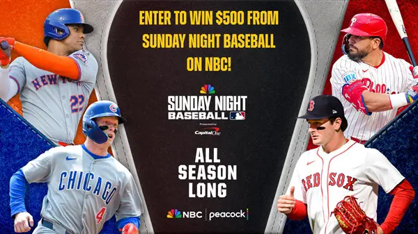 Win A $500 Gift Card from Sunday Night Baseball on NBC Sweepstakes
