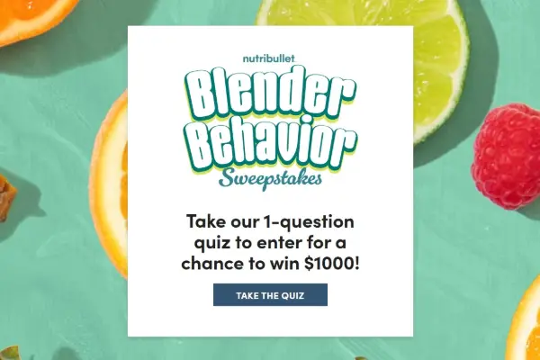 Win nutribullet® Blender Behavior 2026 Sweepstakes