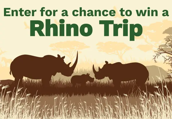 Win A Blue Rhino: Rhino Trip Sweepstakes