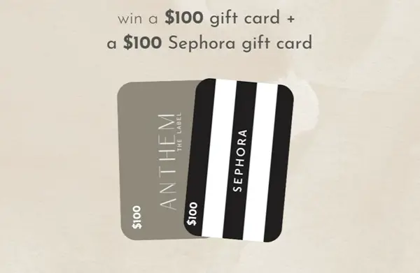 Win ANTHEM the label: Sephora Giveaway