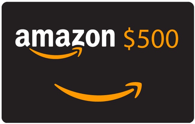 Win $500 Amazon Gift Card Giveaway