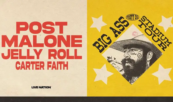 Win Post Malone & Jelly Roll – The Big Ass Stadium Tour SiriusXM Sweepstakes