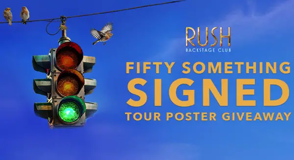 Win Rush Fifty Something Signed Tour Poster Giveaway