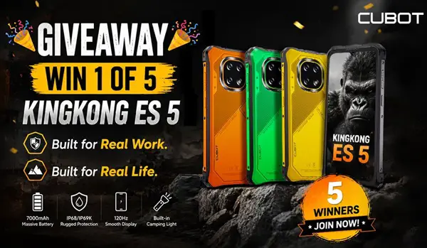 Win Cubot KingKong ES 5 Global Giveaway