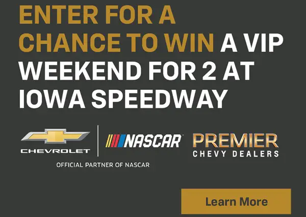 Win Premier Chevy NASCAR® Race Weekend Sweepstakes