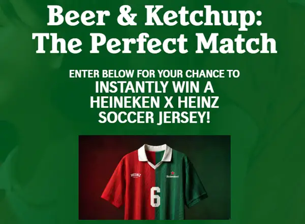 Win The Heineken® Heinz Soccer Jersey Sweepstakes