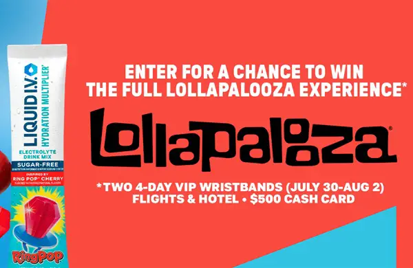 Win The Liquid I.V. Chicago VIP Festival Sweepstakes