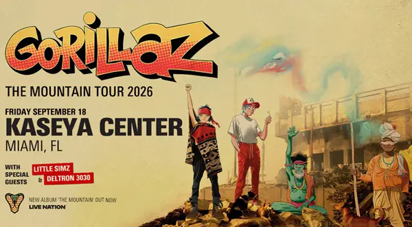 Win Score Tickets to See Gorillaz Live Sweepstakes