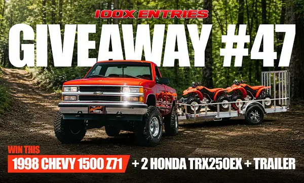 717 Supply Giveaway – Win a 1998 Silverado, Honda 4-Wheelers or $25,000 Cash!